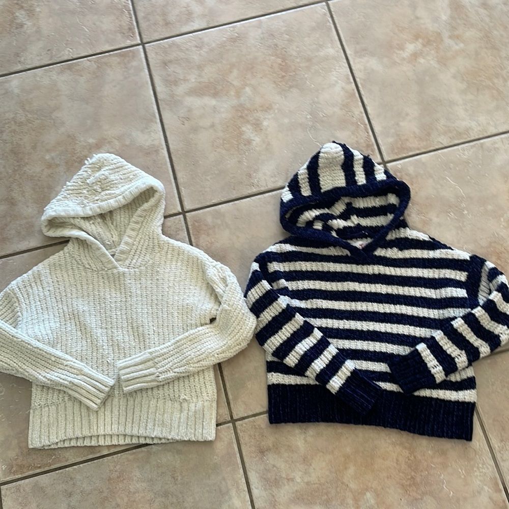 2 Justice hoodie sweaters size 8